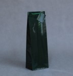 TORBA PAPIEROWA "B" zielona w połysku, 12x7,5x36cm