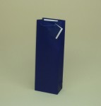 TORBA PAPIEROWA "B" niebieska mat, 12x7,5x36cm