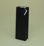 TORBA PAPIEROWA "B" czarna mat, 12x7,5x36cm