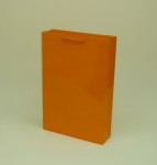 TORBA PAPIEROWA pomarańczowa połysk, 24x7x36cm
