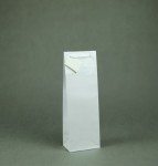 TORBA PAPIEROWA "B" biała połysk, 12x7,5x36cm
