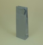 TORBA PAPIEROWA "B" srebrna mat, 12x7,5x36cm