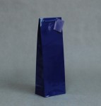 TORBA PAPIEROWA "B" niebieska w połysku, 12x7,5x36cm